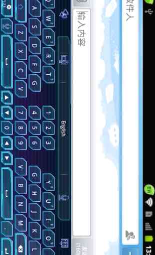 GO Keyboard Future theme(Pad) 2
