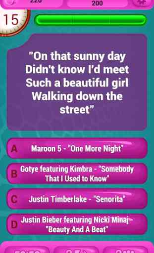 Guess The Lyrics POP Quiz 3