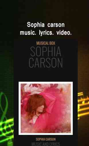 Music Lyrics Sophia Carson New 1