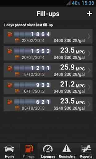 My Car Fuel Tracker 3