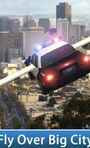 Police Flying Simulator Car  1
