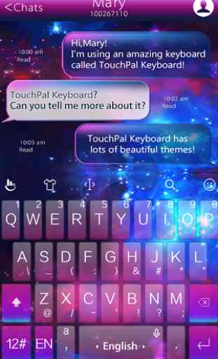 TouchPal Galaxy Keyboard Theme 2