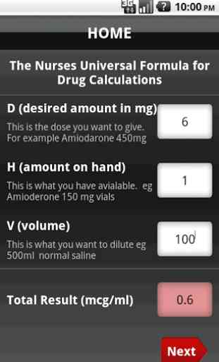 UDC (Infusion Drug Calculator) 1