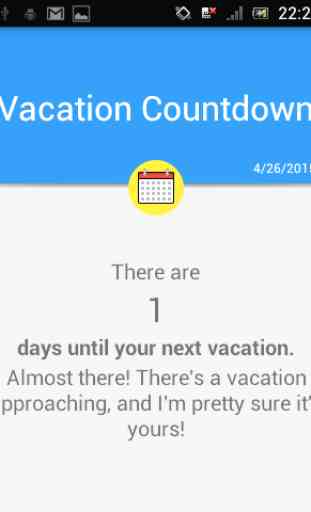Vacation Countdown 1