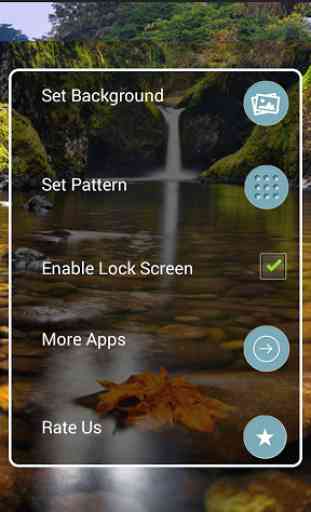 waterfall pattern lock screen 1