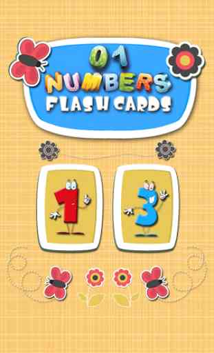 123 Numbers Flash Cards 4 Kids 1