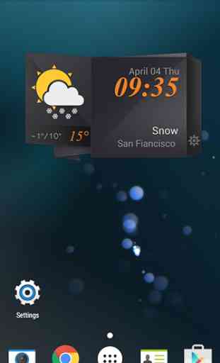 3D Cool Daily Weather Widget1 2