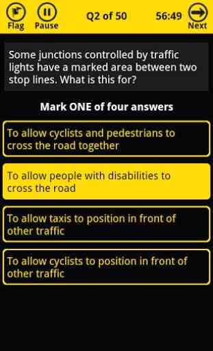 AA Theory Test for Car Drivers 4