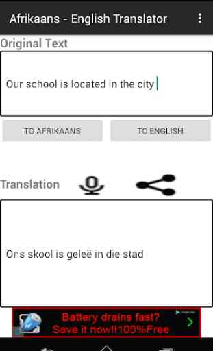 Afrikaans - English Translator 2