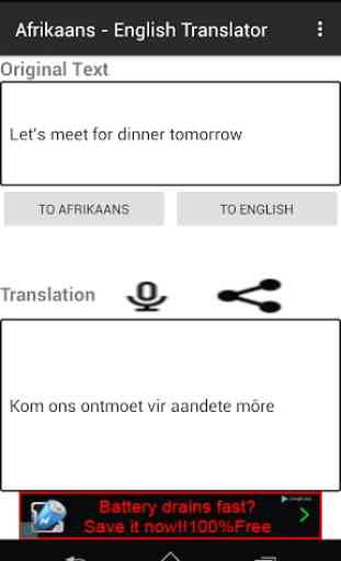 Afrikaans - English Translator 3