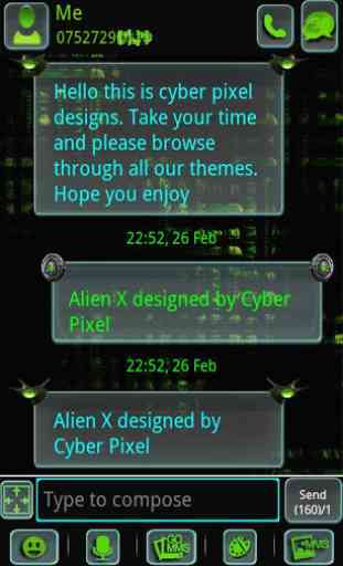 ALIEN X GO SMS Pro 1