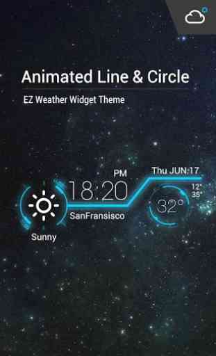 Animation Weather Cool widget 1