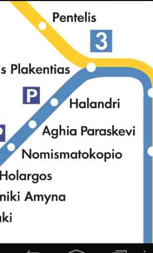 Athens Metro Map Free 3