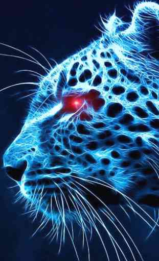 blue cheetah wallpaper 1