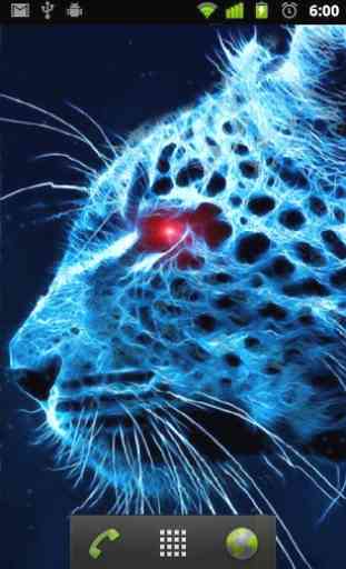 blue cheetah wallpaper 2