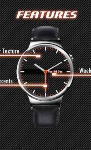 Carbon Fiber Dark Watch Face 2