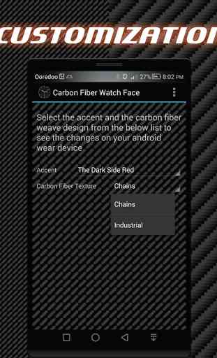Carbon Fiber Dark Watch Face 3
