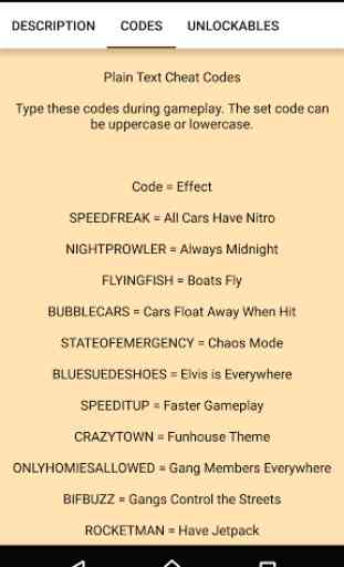 Codes Mods for GTA San Andreas 2