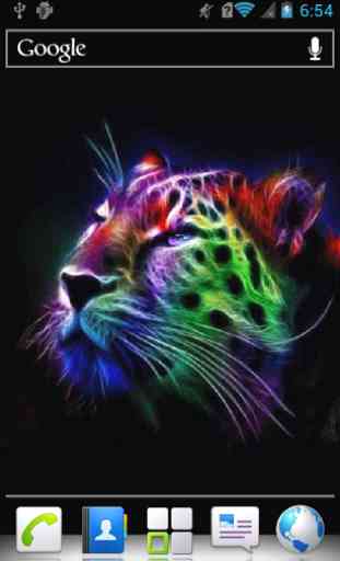Colorful Neon Leopard Live 2