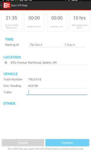 EROAD Driver App 4