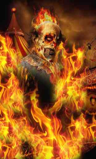 Ghost Rider Clown on Fire LWP 2