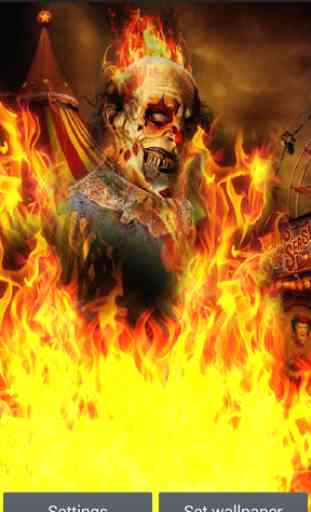 Ghost Rider Clown on Fire LWP 3