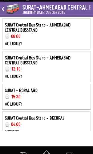GSRTC Bus Schedule 2