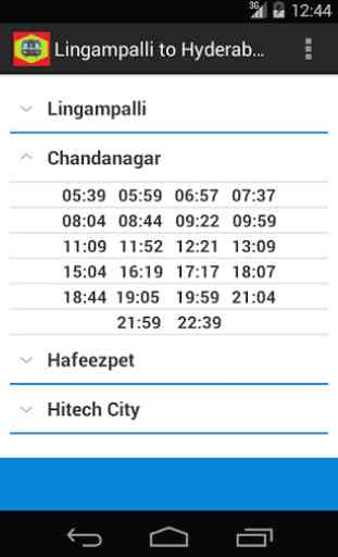 Hyderabad MMTS Timetable 4