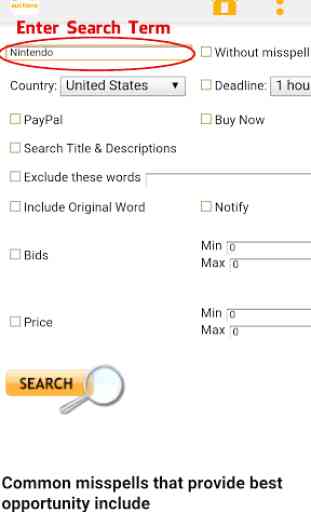 Misspelled Auctions for eBay 1