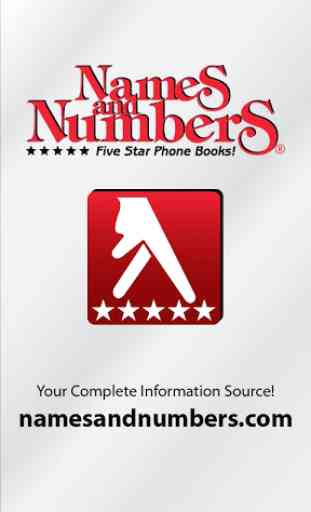Names and Numbers Yellow Pages 1