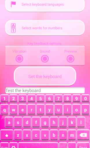 Neon Pink Keyboard Theme 2