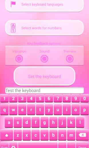 Neon Pink Keyboard Theme 3