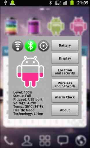 Pink Android Battery 4