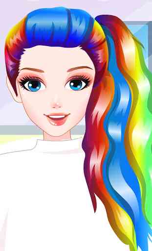 Rainbow Hair Style Hairdresser 1
