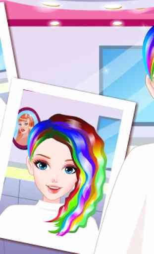 Rainbow Hair Style Hairdresser 3