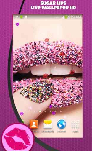 Sugar Lips Live Wallpaper HD 1
