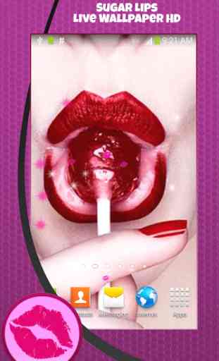 Sugar Lips Live Wallpaper HD 2