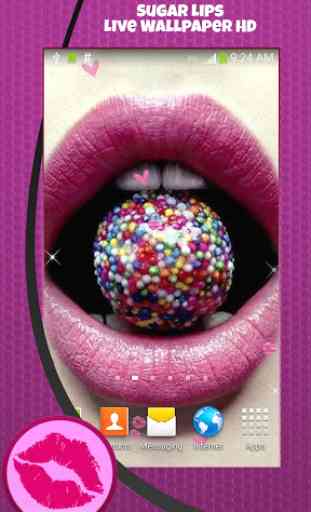 Sugar Lips Live Wallpaper HD 3