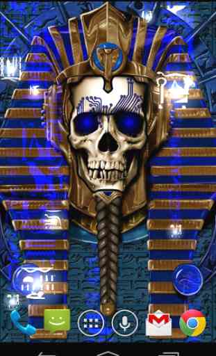 Undead Pharaoh Skull Free LWP 1