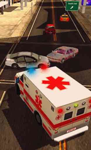 911 City Ambulance Rescue 3D 3