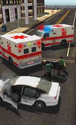 911 City Ambulance Rescue 3D 4