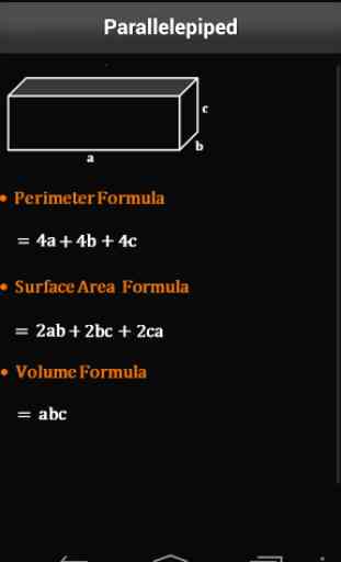 Area & Volume Formulas 2