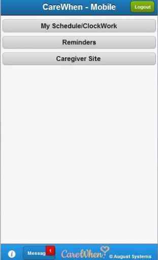 CareWhen Mobile for Caregivers 1