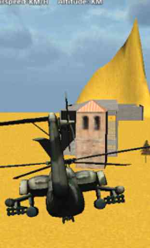 Combat helicopter 3D flight 4