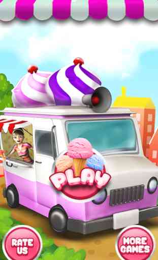Crazy Ice Cream Kitchen Van 3D 1