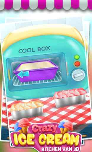 Crazy Ice Cream Kitchen Van 3D 4