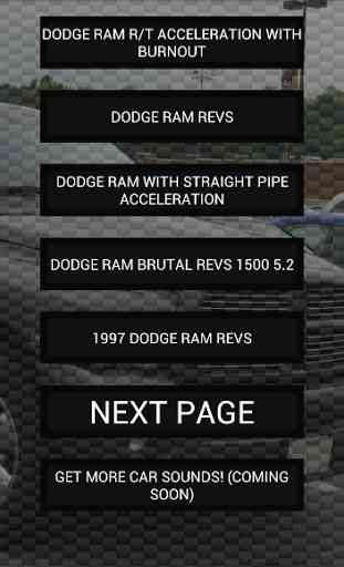 Engine sounds of Dodge Ram 1