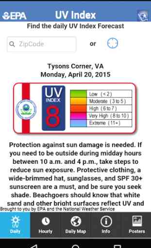 EPA's SunWise UV Index 1