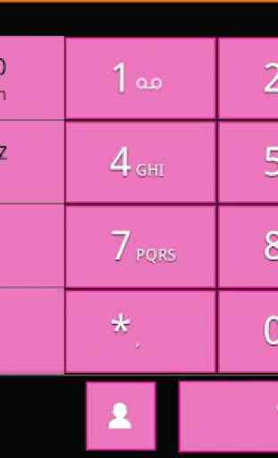 exDialer Pink WP7 Theme 3