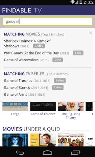 Findable.TV: TV & Movie Search 2